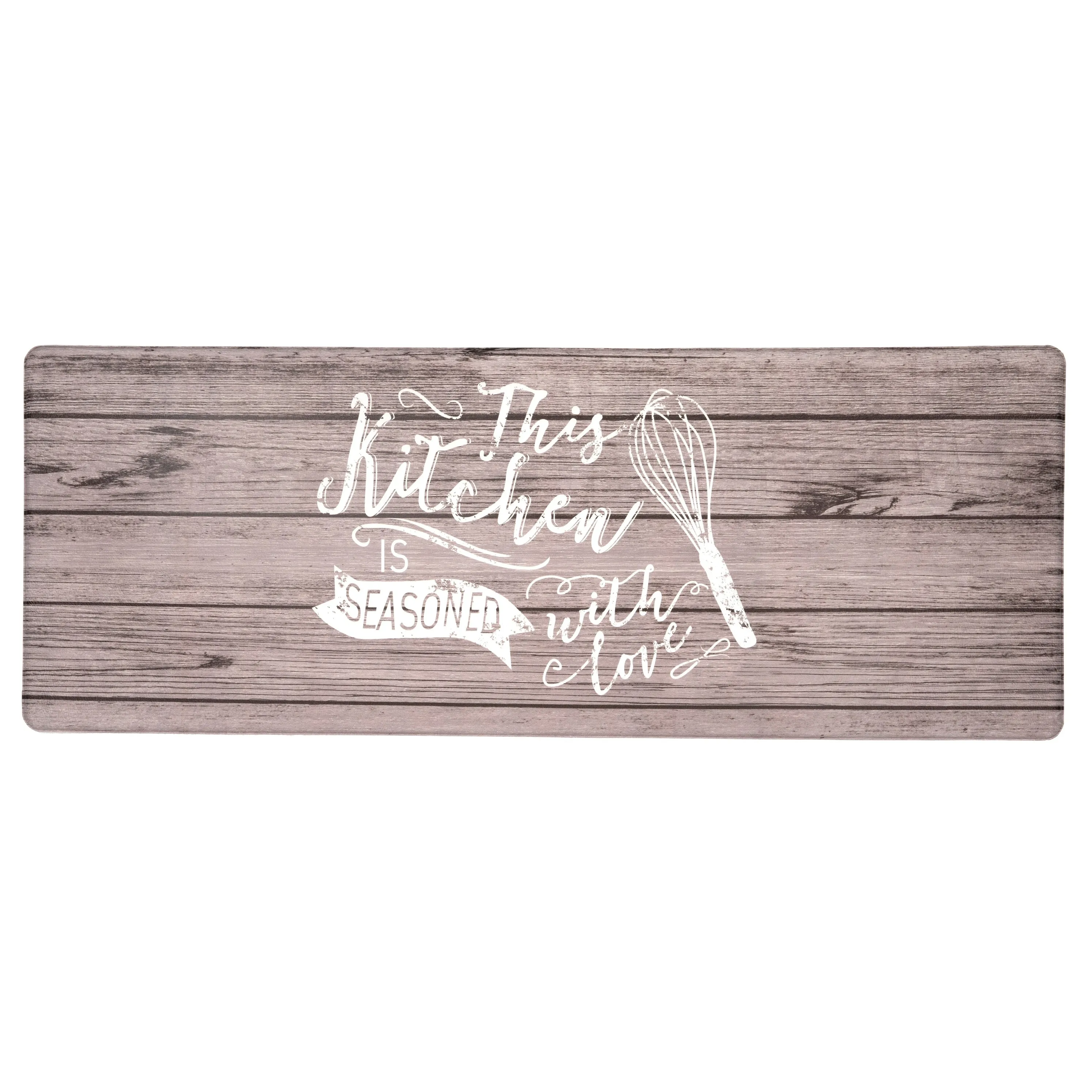 World Rug Gallery 'Seasoned with Love' Whisk Anti-fatigue Kitchen Mat