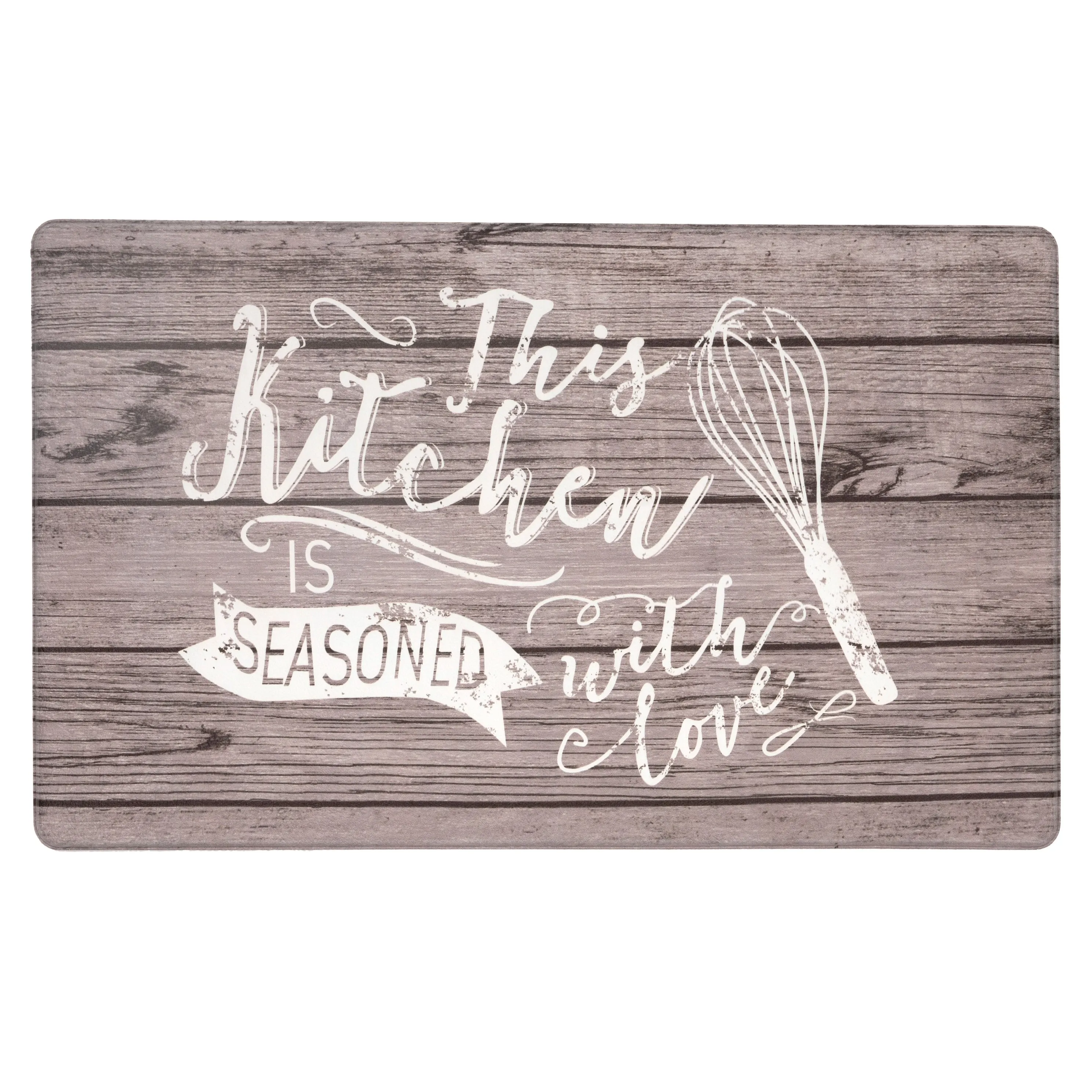 World Rug Gallery 'Seasoned with Love' Whisk Anti-fatigue Kitchen Mat