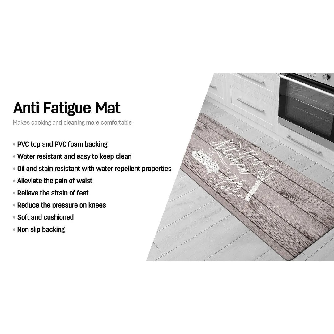 World Rug Gallery 'Seasoned with Love' Whisk Anti-fatigue Kitchen Mat