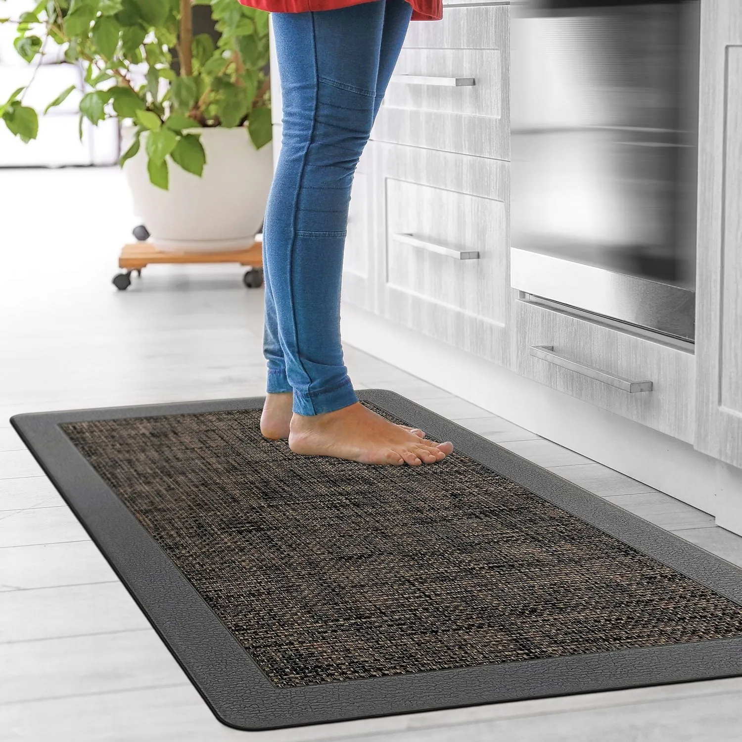 World Rug Gallery Textline Anti-Fatigue Standing Mat