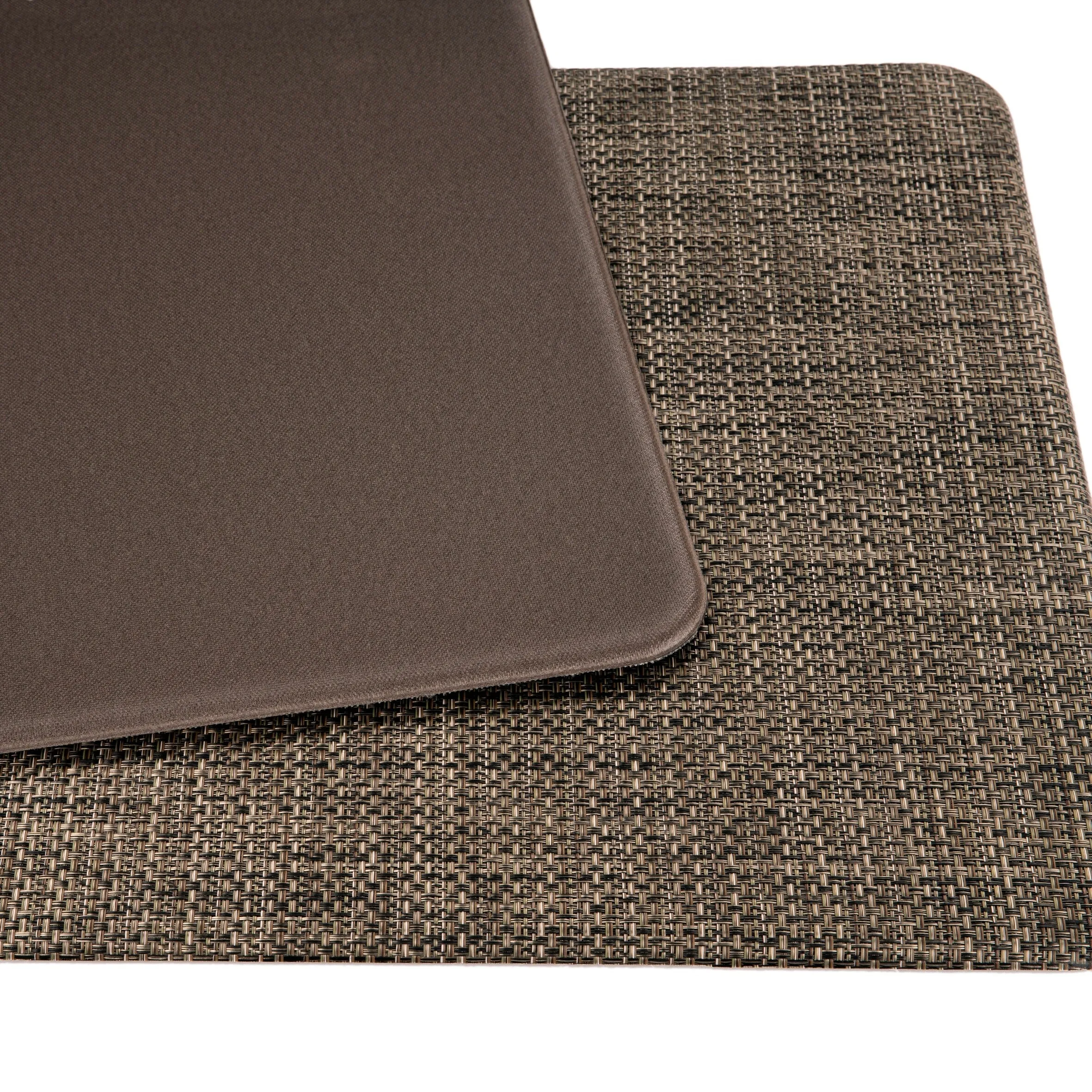 World Rug Gallery Textured Beige Anti-fatigue Mat