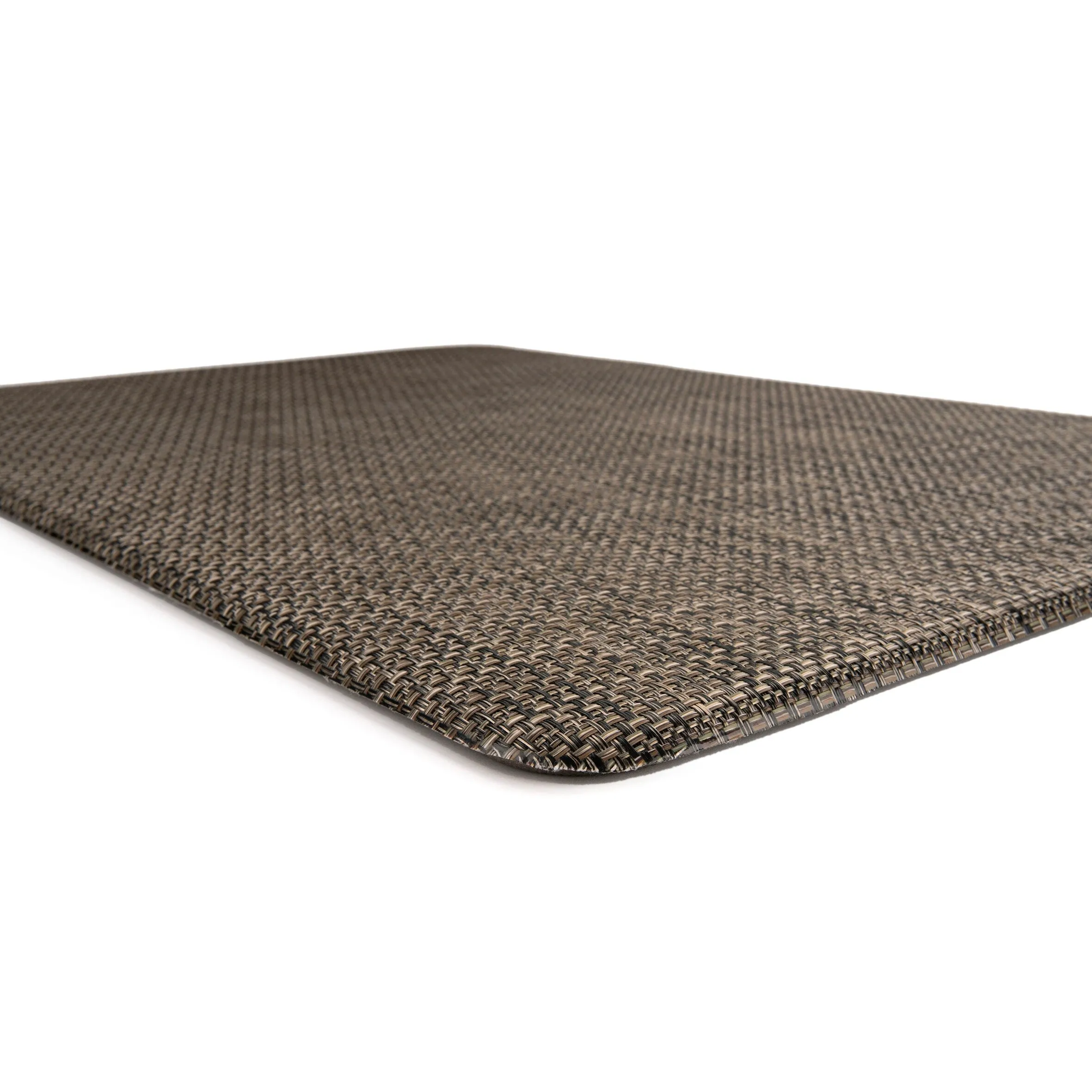 World Rug Gallery Textured Beige Anti-fatigue Mat