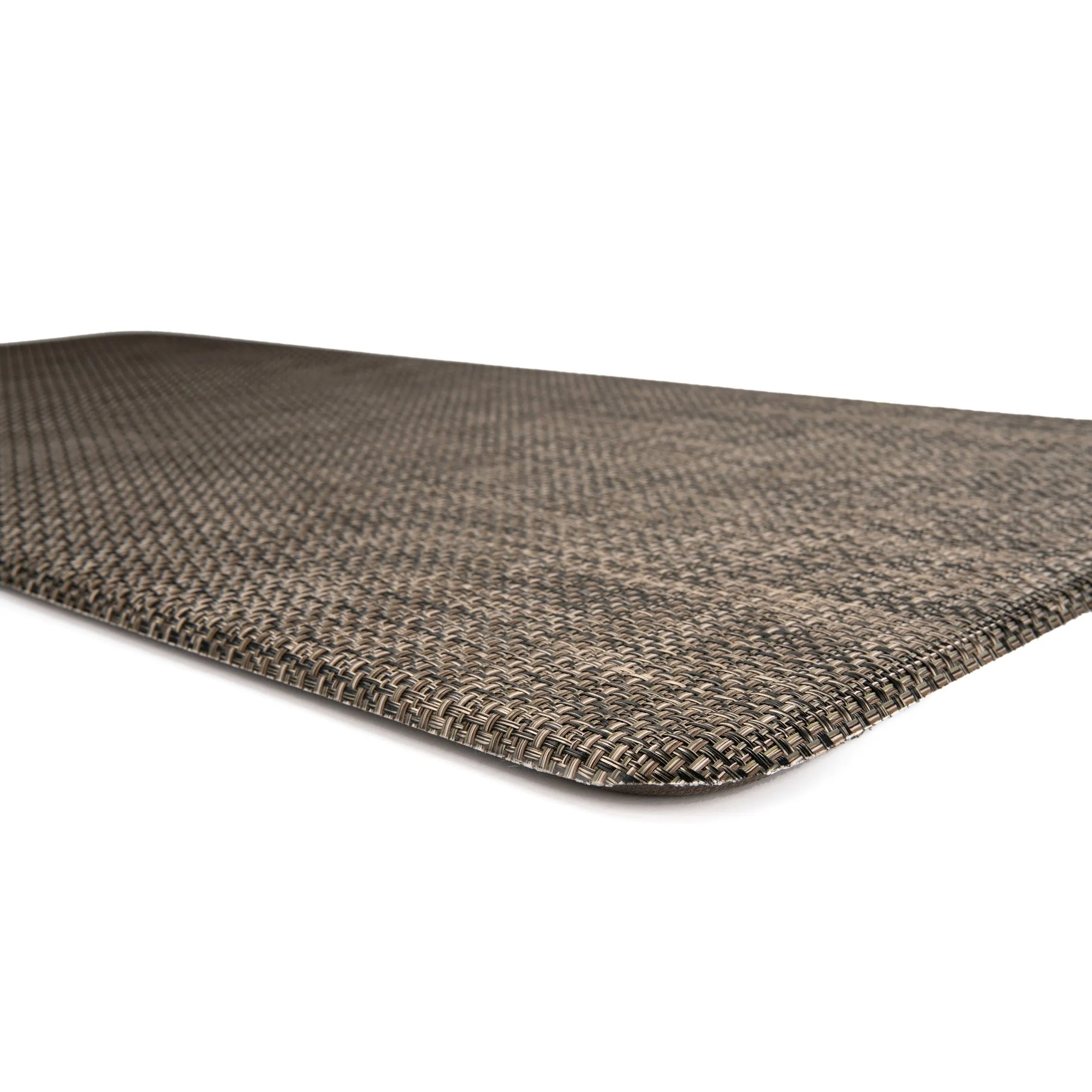 World Rug Gallery Textured Beige Anti-fatigue Mat