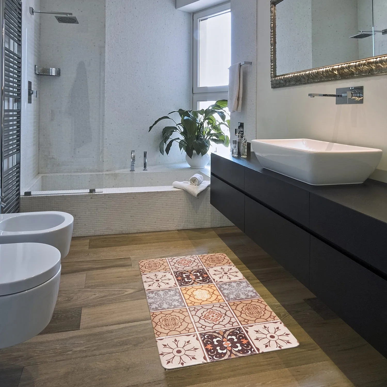 World Rug Gallery Tile Anti-Fatigue Standing Mat