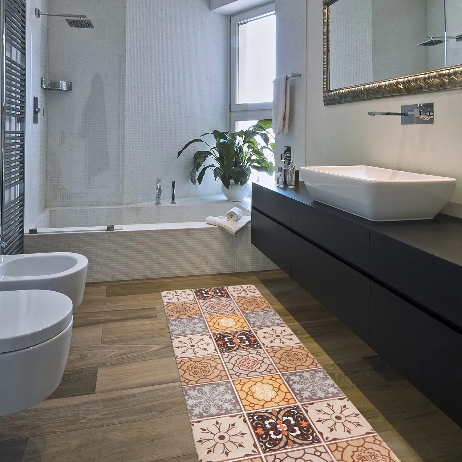 World Rug Gallery Tile Anti-Fatigue Standing Mat
