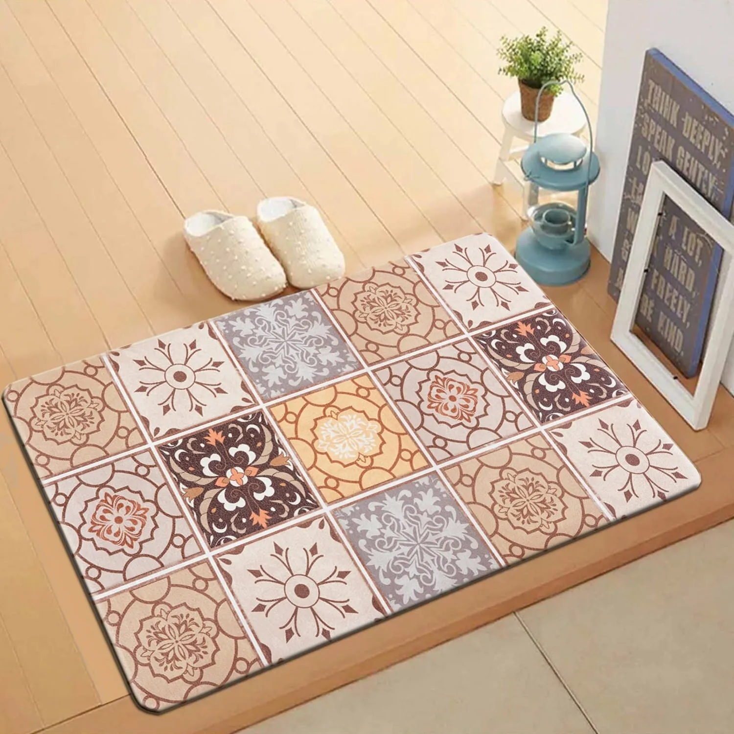 World Rug Gallery Tile Anti-Fatigue Standing Mat