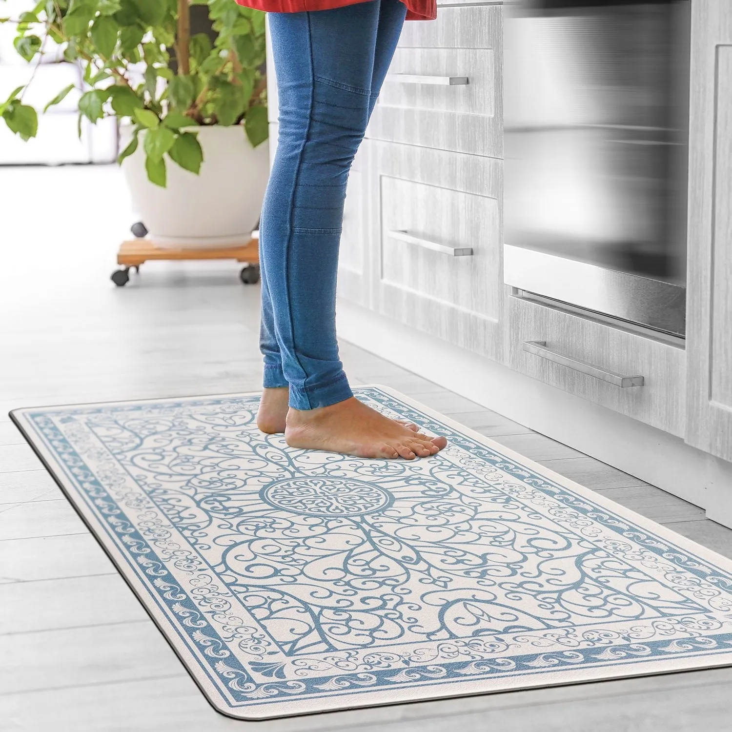 World Rug Gallery Traditional Bohemian Anti-Fatigue Standing Mat