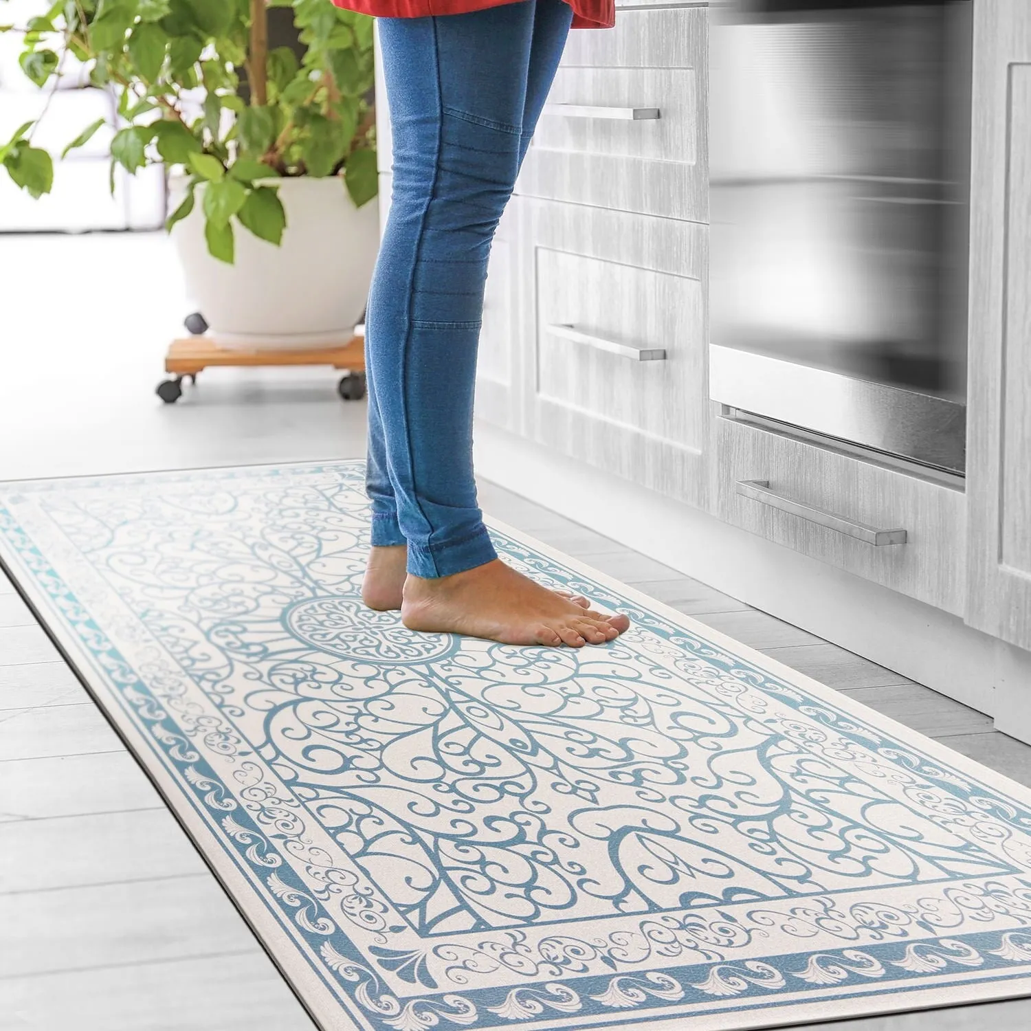 World Rug Gallery Traditional Bohemian Anti-Fatigue Standing Mat