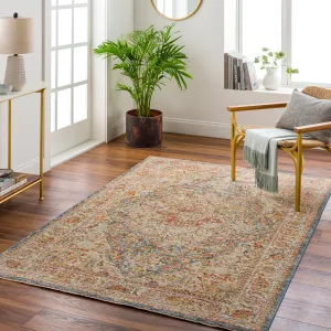 Zeynepe Traditional Medallion Area Rug