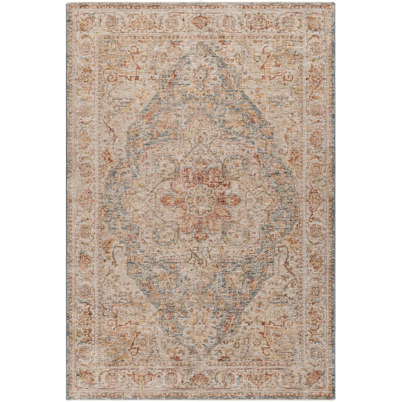Zeynepe Traditional Medallion Area Rug