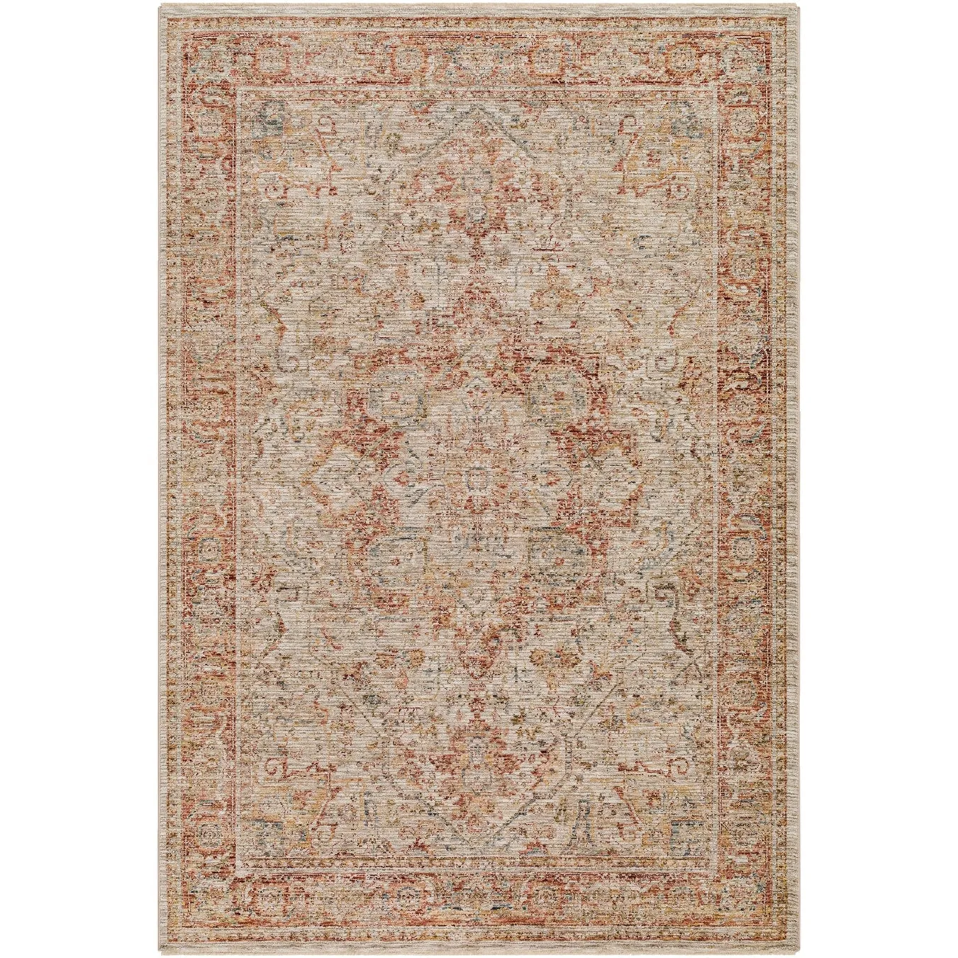 Zeynepe Traditional Medallion Area Rug