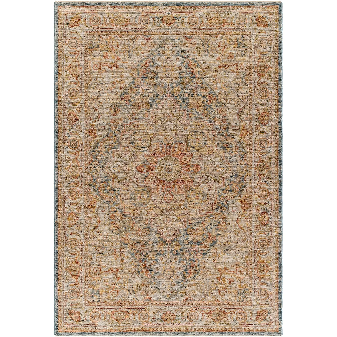 Zeynepe Traditional Medallion Area Rug